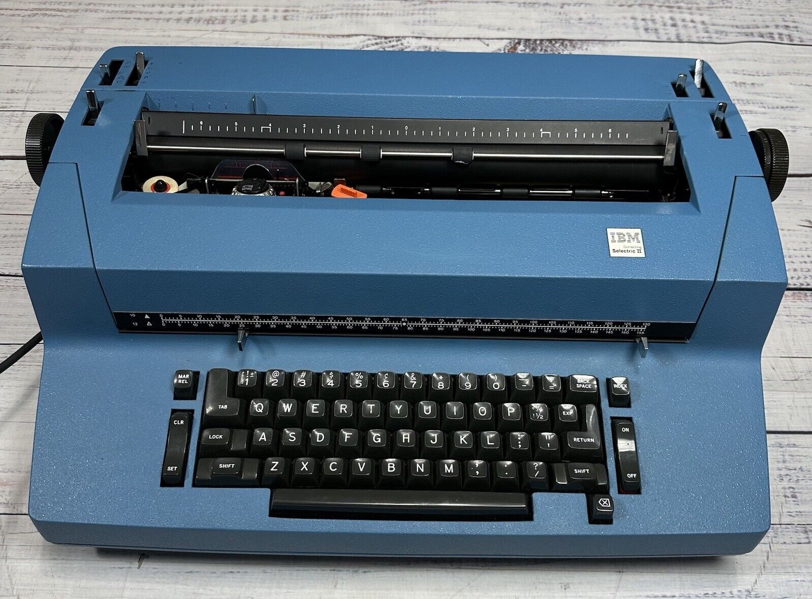 IBM Selectric II Vintage Correcting Blue Typewriter PARTS ONLY