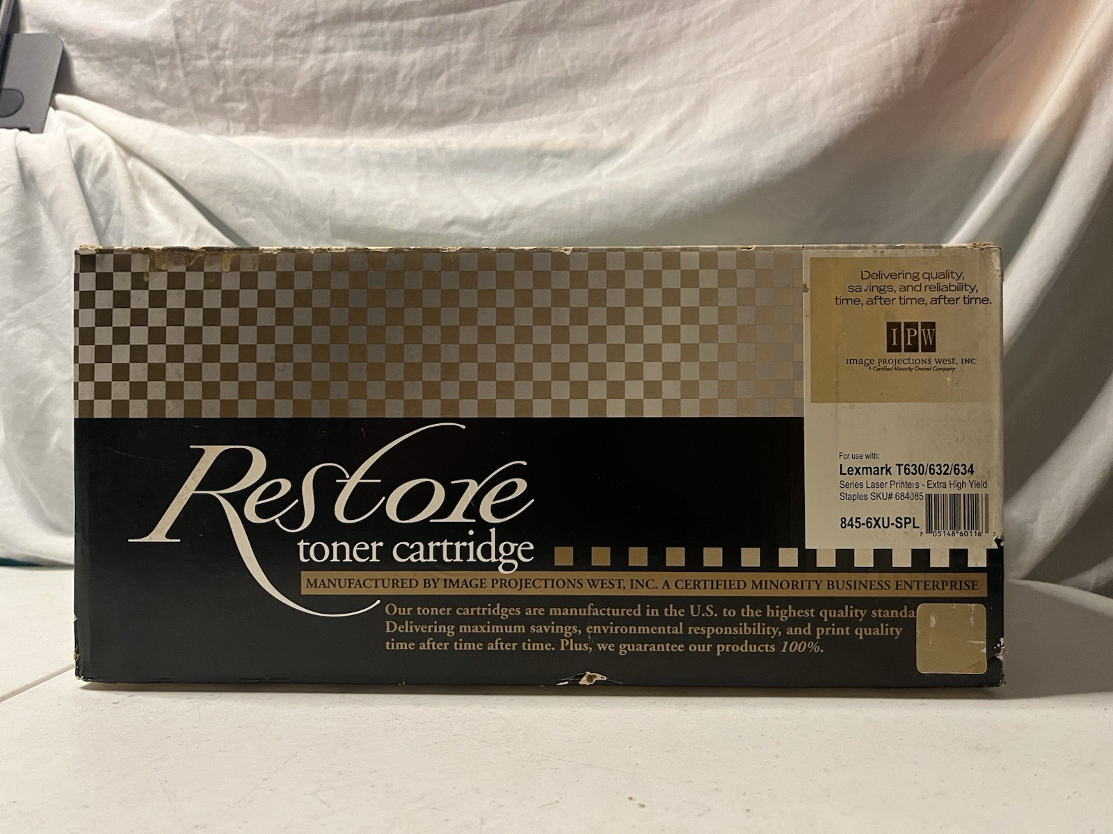 IPW Restore Extra High Yield Black Toner Cartridge Lexmark T630 T632 T634 Sealed