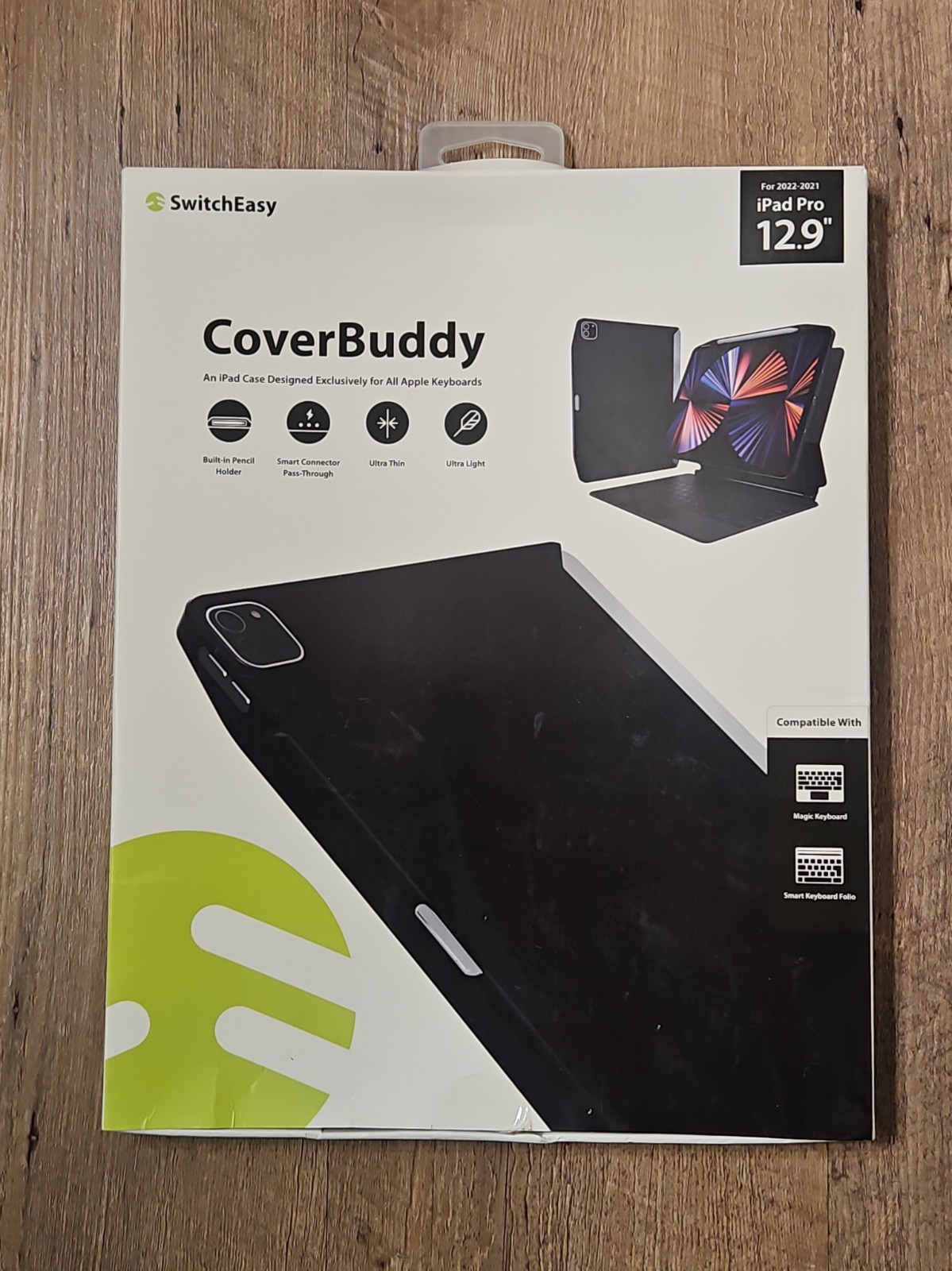 SwitchEasy CoverBuddy Smart Cover Case iPad Pro 12.9" 12.9 (2021-2022) NOB