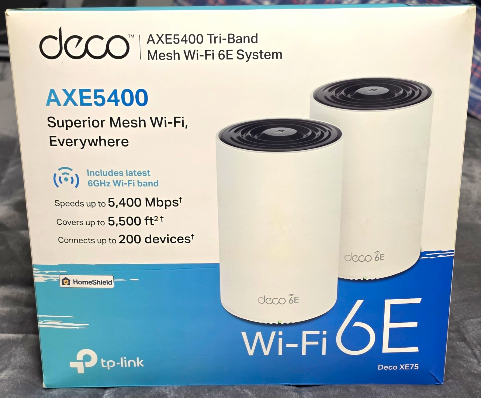 TP-LINK Deco XE75 AXE5400 Tri-Band Mesh Router 5400 Mbps White