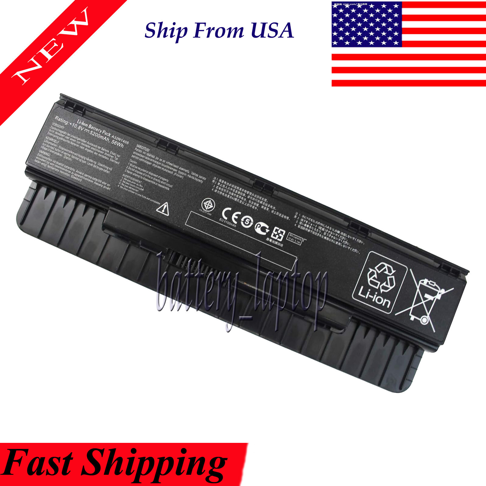 A32N1405 Battery for ASUS N551J N751J N551JB N551JK N551JM N551JX N551ZU N751JX