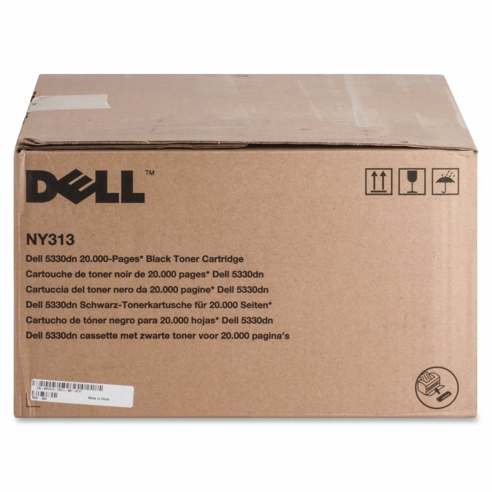 New Genuine Sealed Bag Open Box Dell NY313 High Yield Toner Cartridge 5330DN 