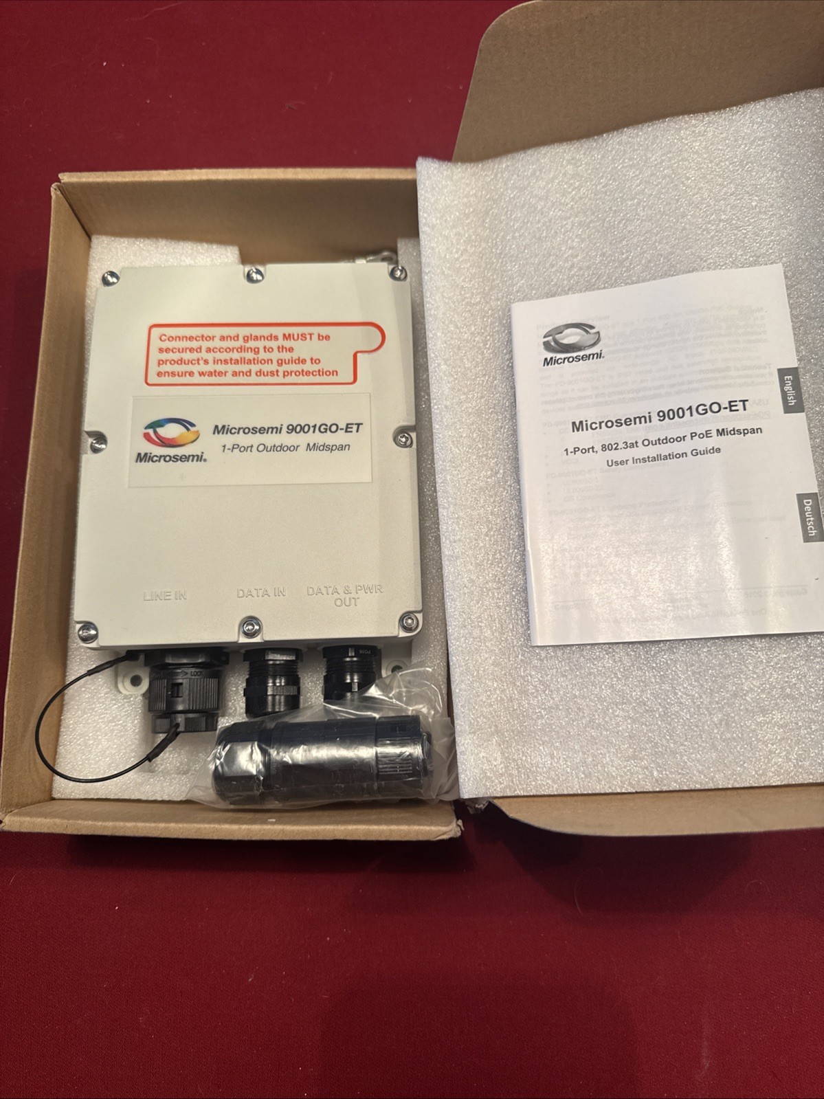 Microsemi PowerDsine PD-9001GO-ET/AC 1-Port PoE Outdoor Midspan DELL 30W