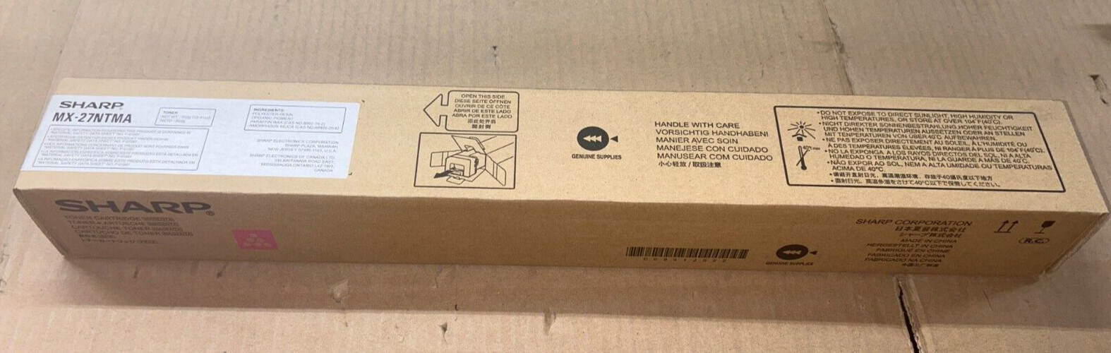 Genuine Sharp MX27NTMA / MX-27NTMA Magenta Toner for MX2300/2700/3501 (15K YLD)