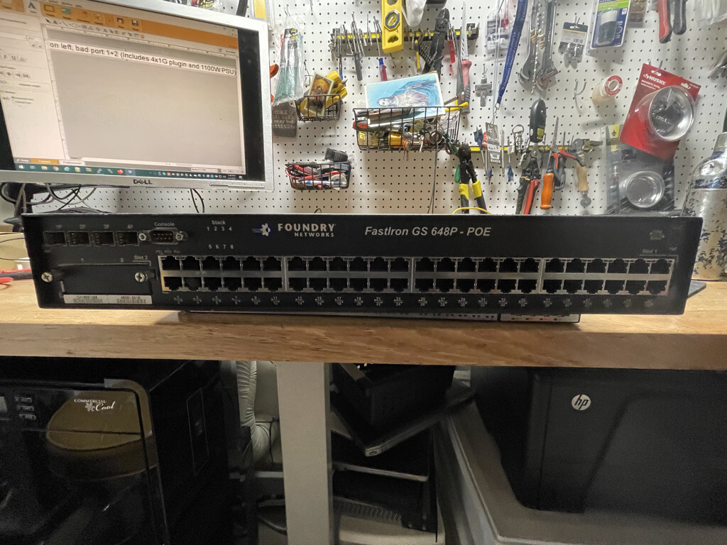 Brocade  FastIron GS (FGS648P) 48 Port Gigabit L2 & L3 Managed PoE Switch
