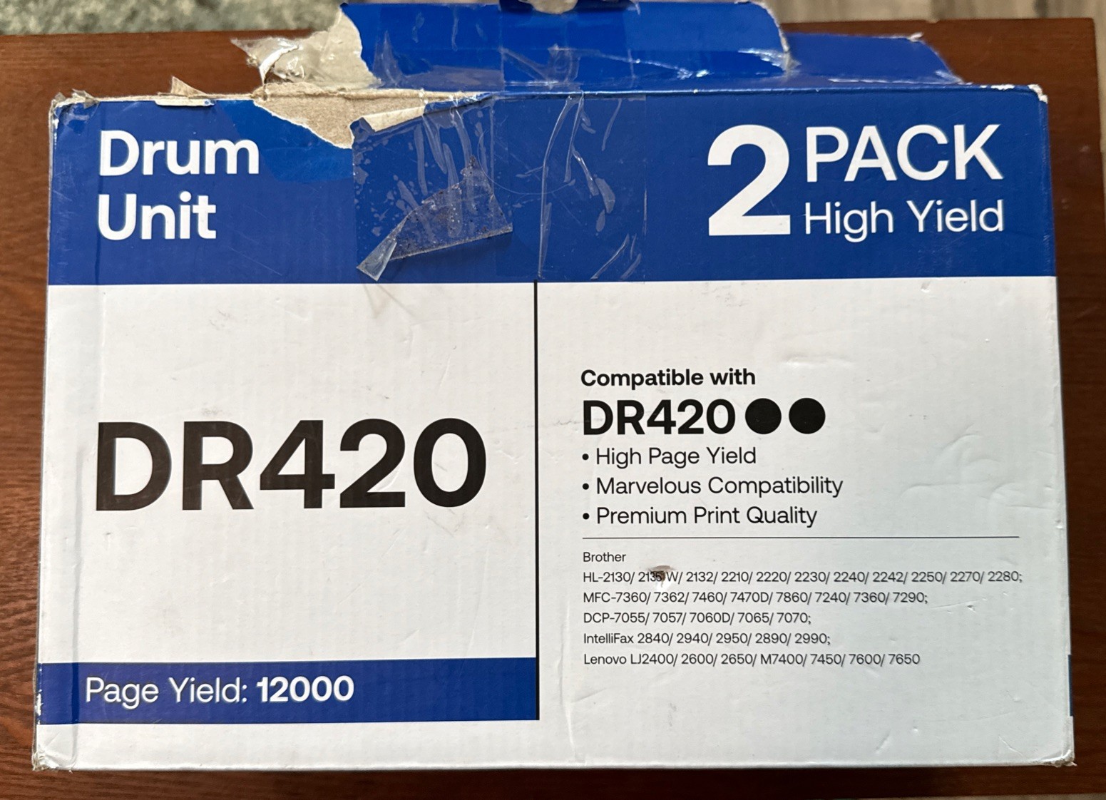 Kogain DR420 Drum Unit Compatible w/ Brother, Intellifax & Lenovo