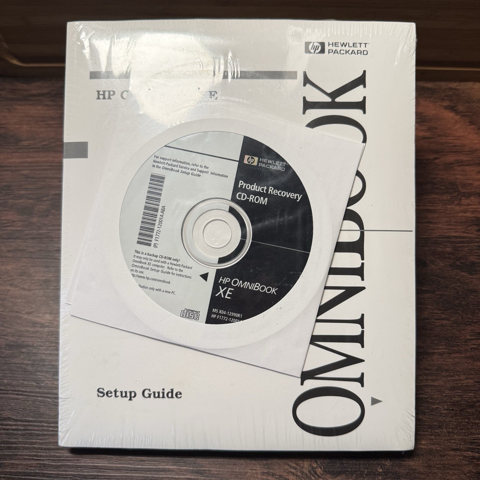 HP OmniBook XE Windows 98 Recovery Disc & Manual NOS Factory Sealed
