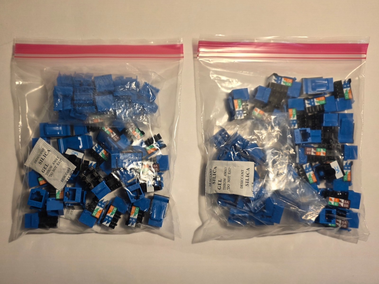 Vertical Cable MAX CAT6 RJ45 PoE Keystone Jack Blue 50-Total No. 352-V2703/BL/25