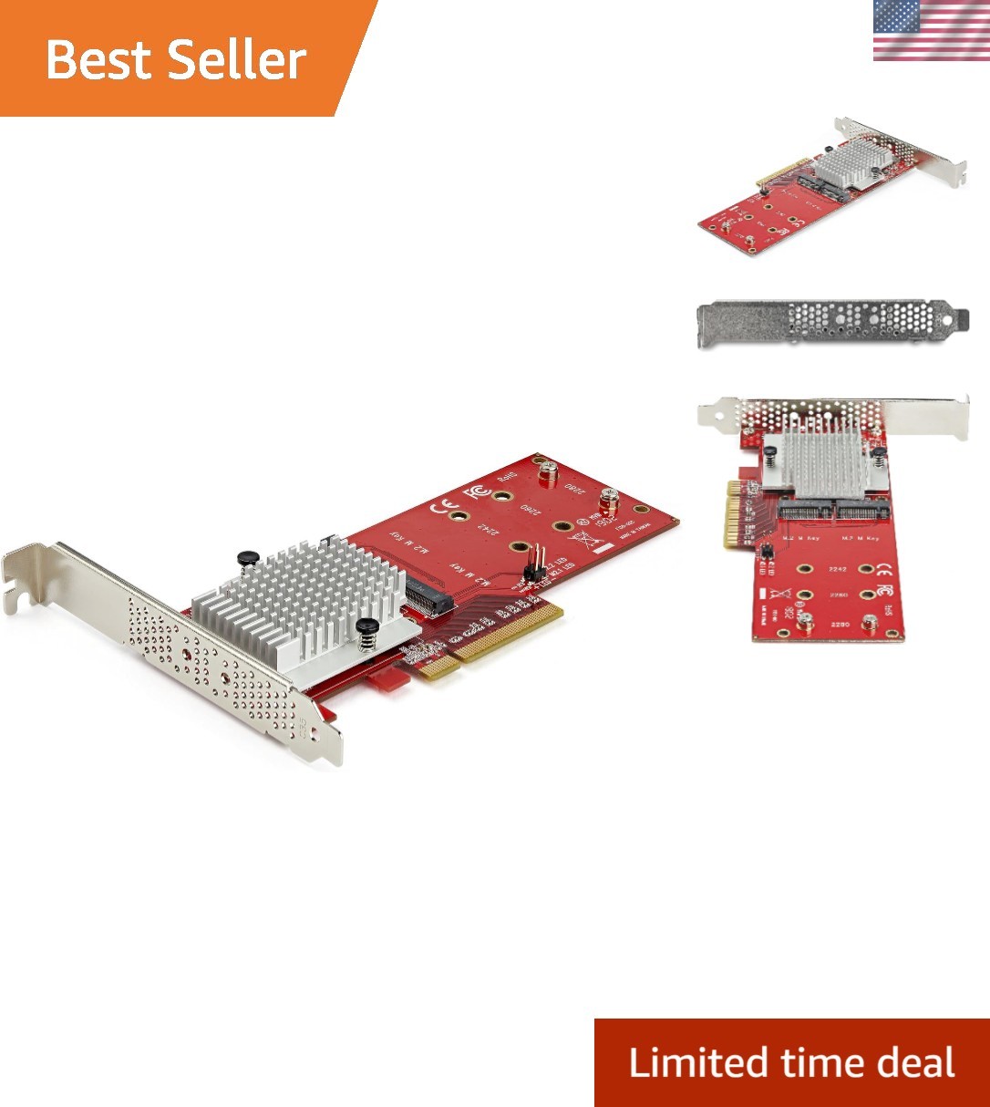 Dual M.2 PCIe SSD Adapter - Effortless Installation and Software RAID Support