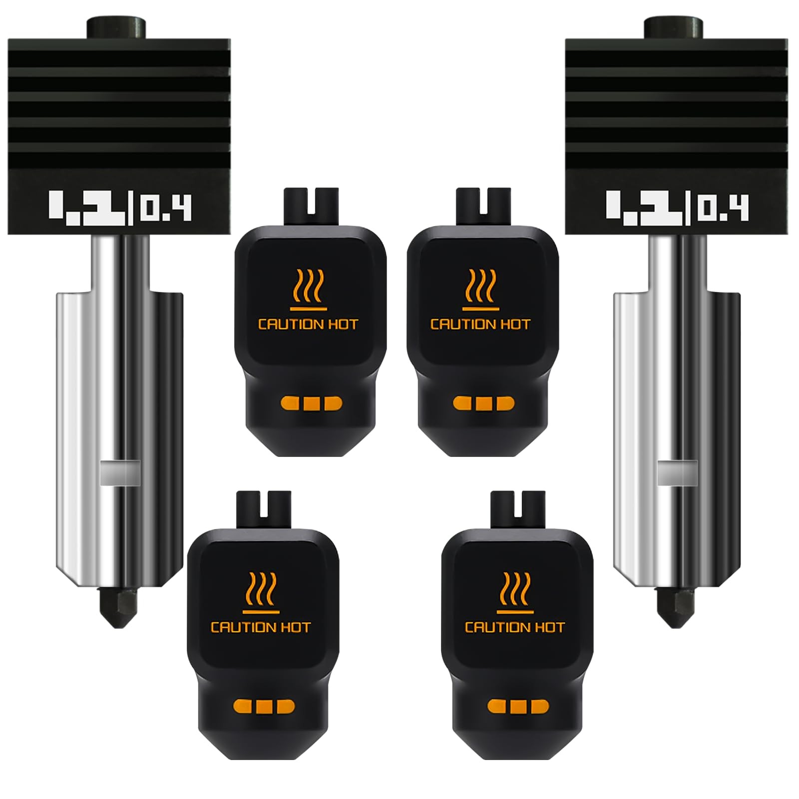 2PK 0.4mm Universal Standard Nozzle for For X2D/P2S/H2D/H2C/H2S/A1/A1mini