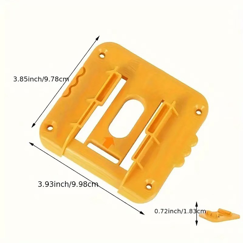 Sturdy Power Tool Battery Organizer Holder 5-Pack fits Dewalt 14.4-18V Batteries