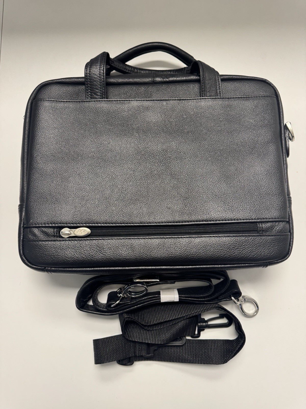 McKlein S Series Pebble Grain Calfskin Leather Laptop Briefcase