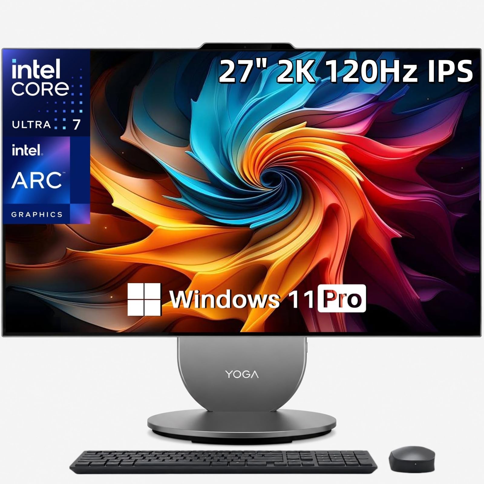 Lenovo Yoga All in one AI 27 in 2K Core Ultra 7 255H 16GB RAM 1TB SSD