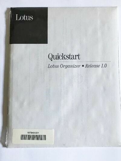 LOTUS - Quickstart Lotus Organizer - Release 1.0 - New (Sealed in Shrink Wrap)
