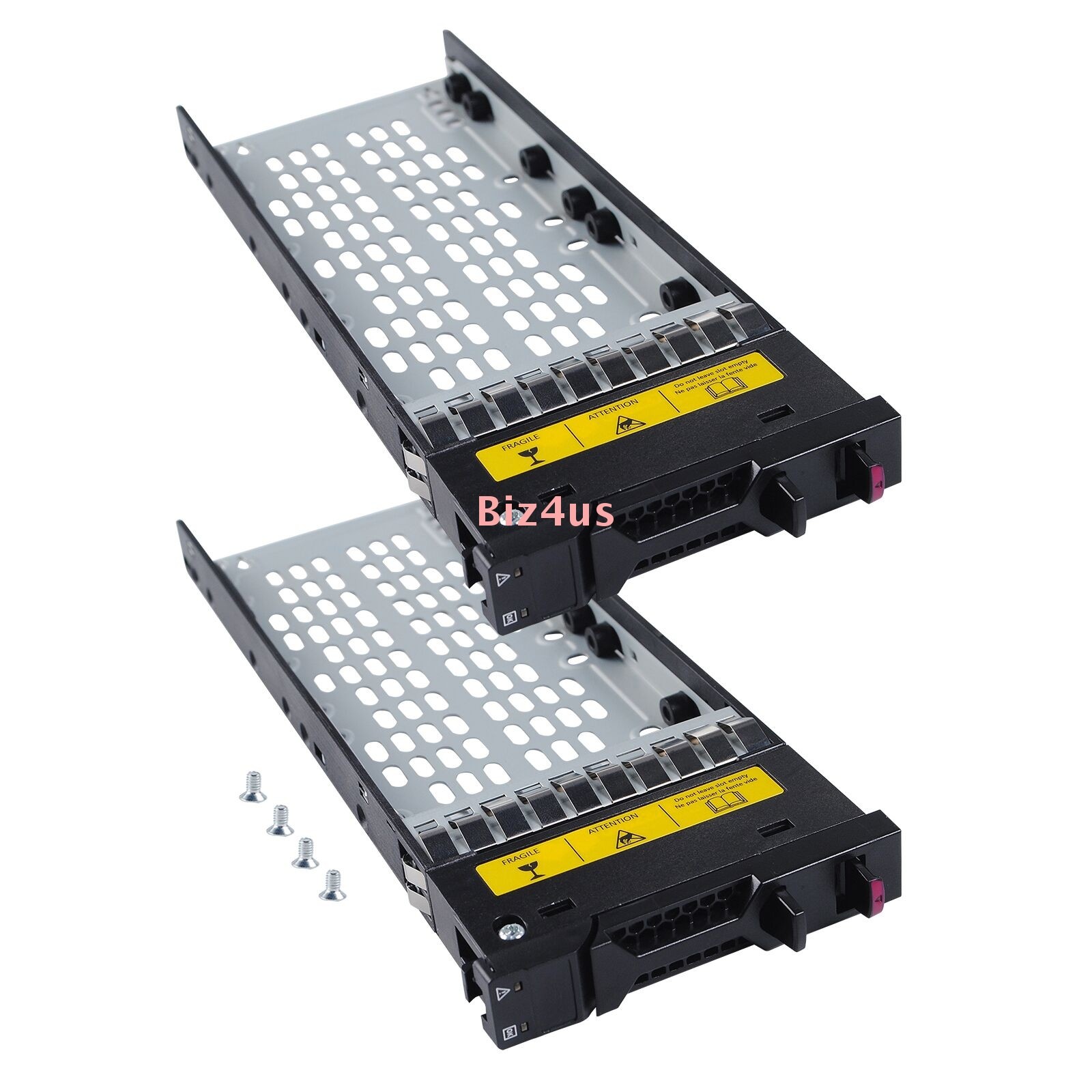 2PCS For HPE MSA M2 1060 2060 2.5'' SFF SAS HDD Hard Drive Tray Caddy P14405-001