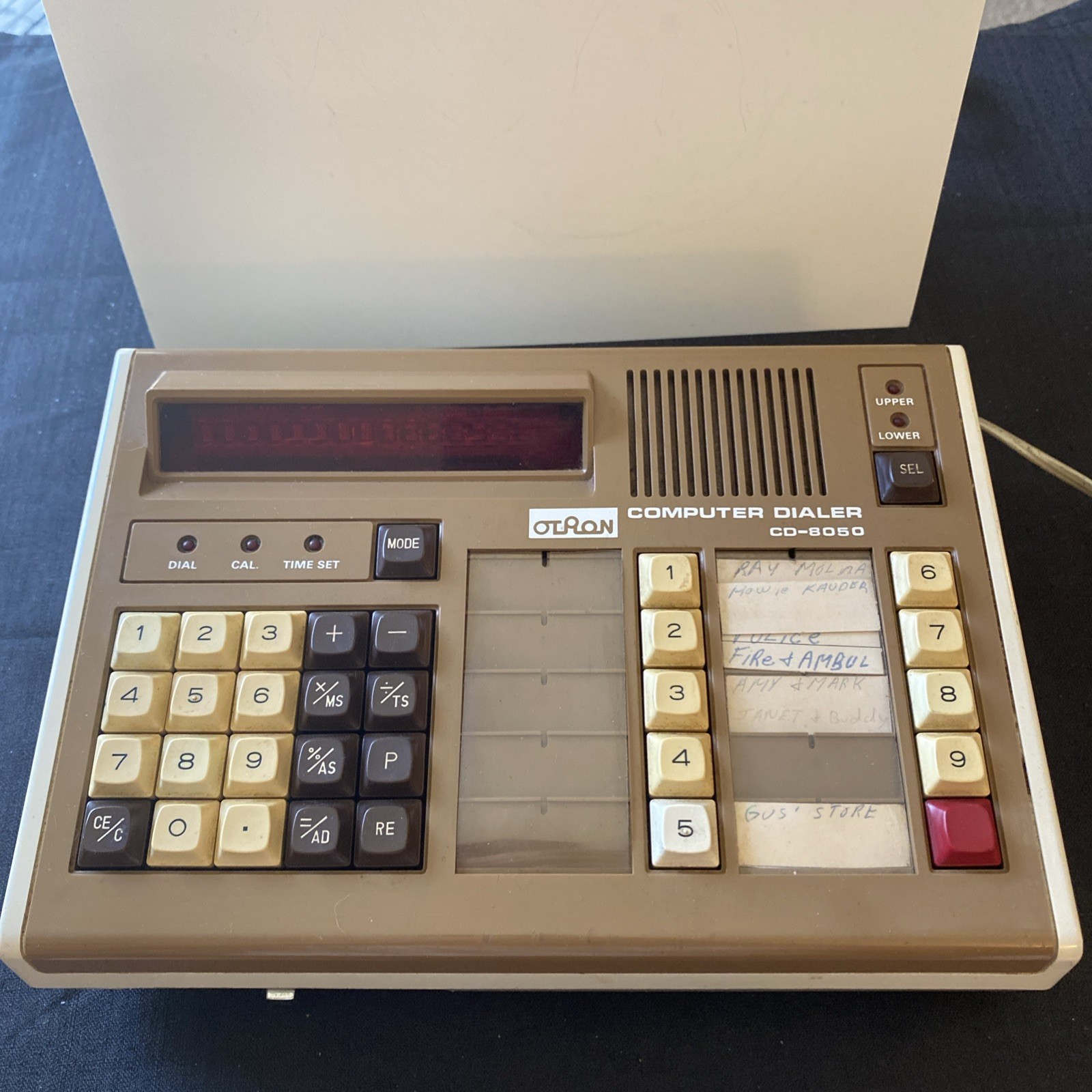 RARE OTRON COMPUTER DIALER CD-8050 VINTGAE - FOR PARTS ONLY