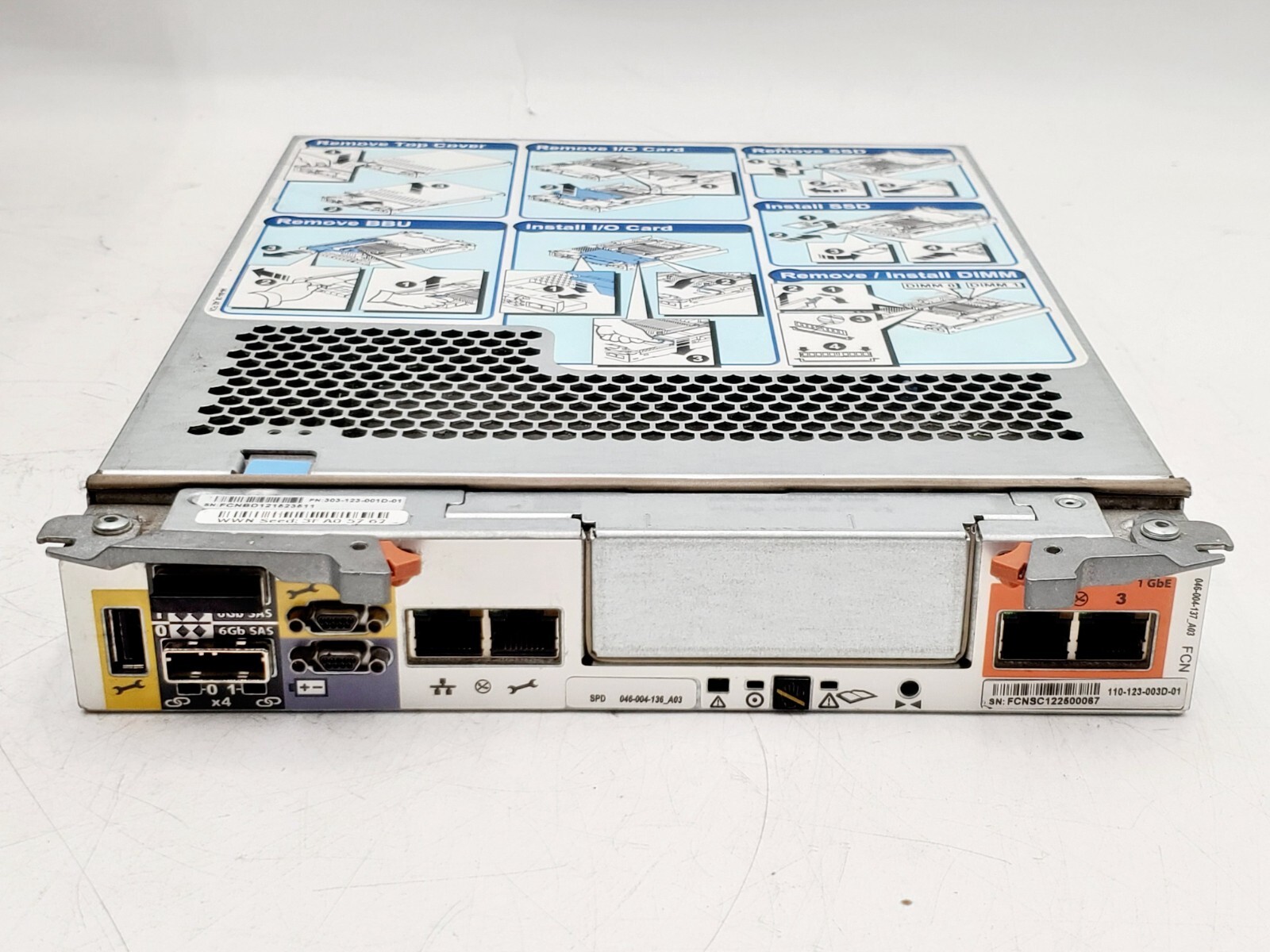 EMC 303-123-001D-01 VNXE3150 Storage Controller W/ EMC 100-563-547 14GB SSD 3GB