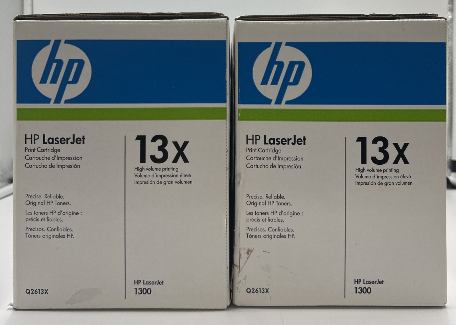 2x HP 13X LaserJet 1300 Print Cartridge Black Toner Q2613X (Qty 2) NEW Sealed