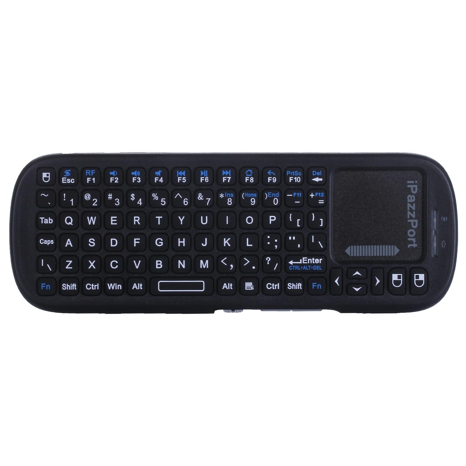 iPazzPort 2.4G+Bluetooth Wireless Mini Keyboard with Touchpad and Mouse Compa...