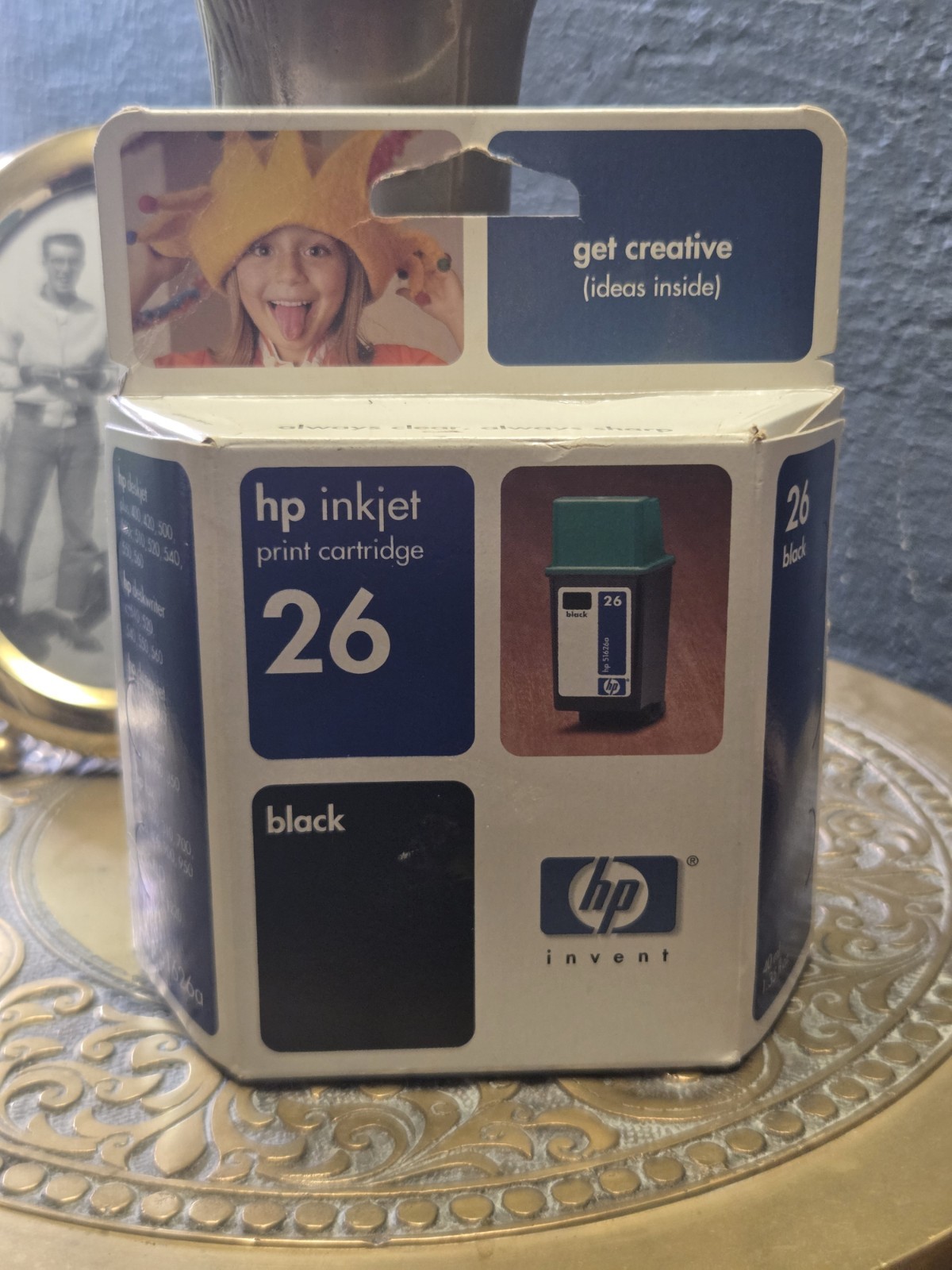 HP 26 51626A Black Ink Cartridge Genuine OEM Vintage Sealed NOS Expired 2005