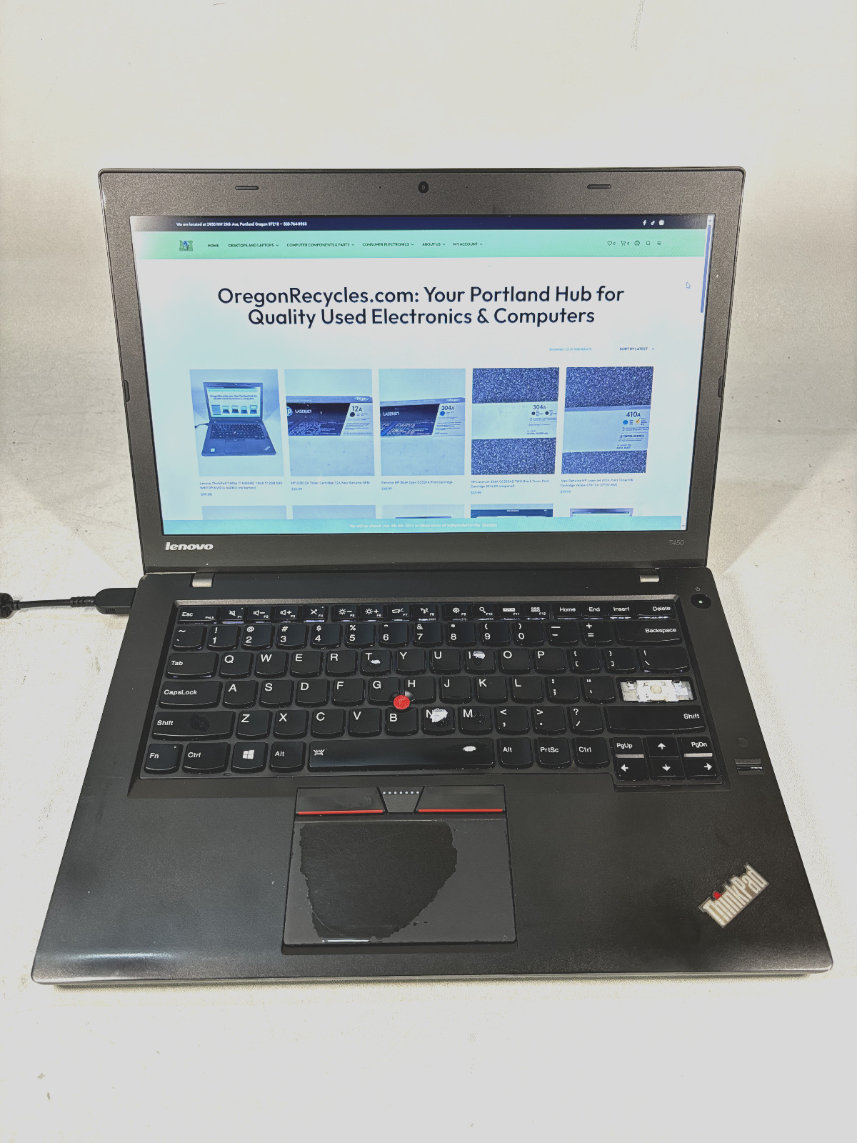 Lenovo ThinkPad T450 i7 5600U 16GB 500GB SSD Windows10 Pro (no battery)