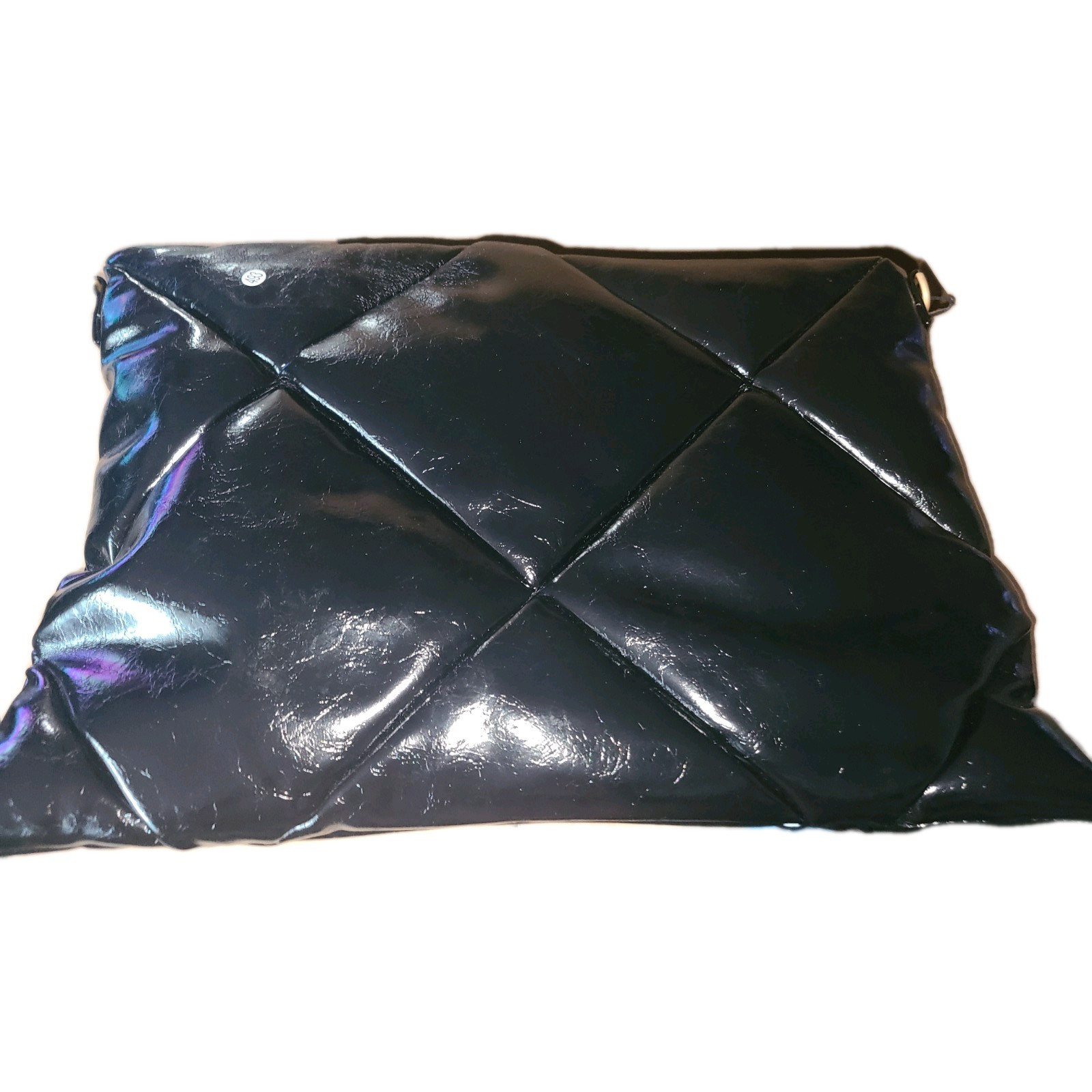 Le Duo Chic PlushLuxe Leather Laptop Sleeve 14in Quilted Black Lightweight