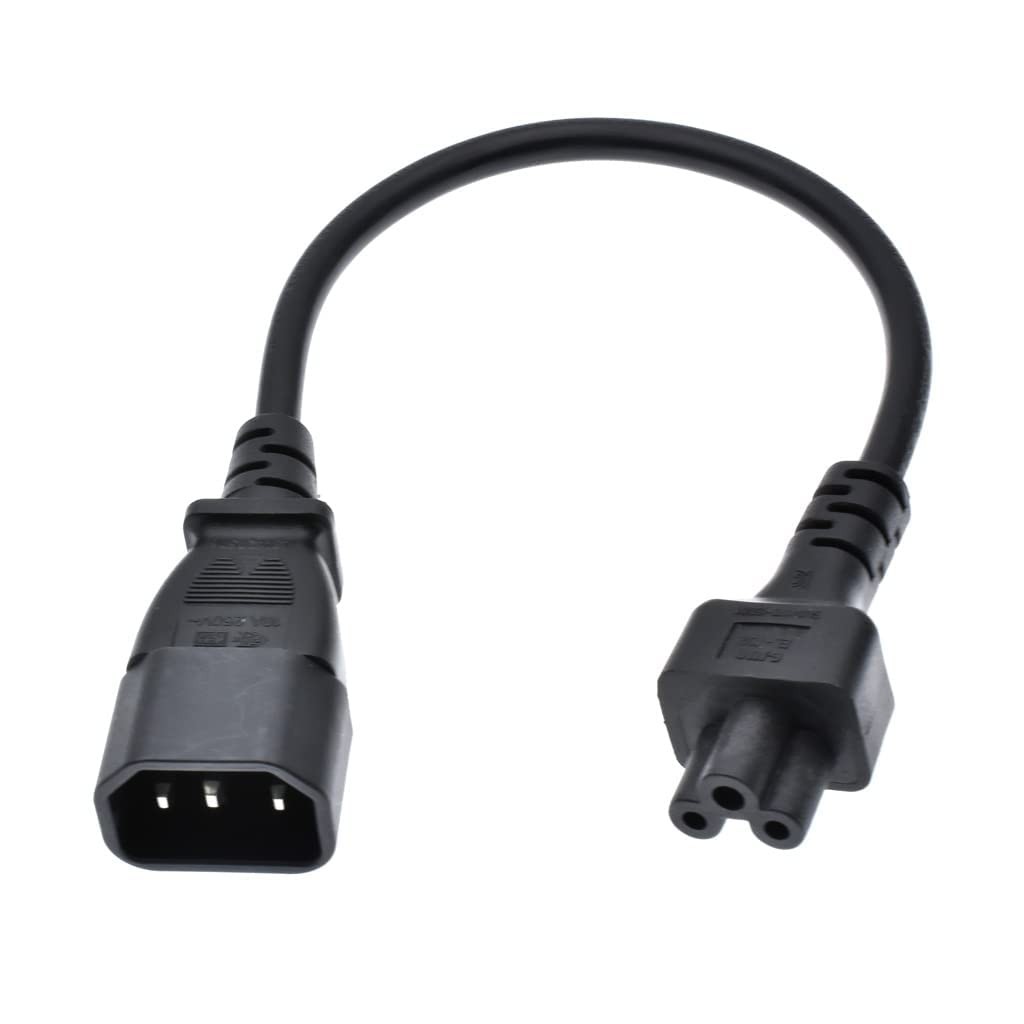 Toptekits C14 to C5 Power Plug Cable,IEC 320 C14 Male to C5 Female Adapter Ca...