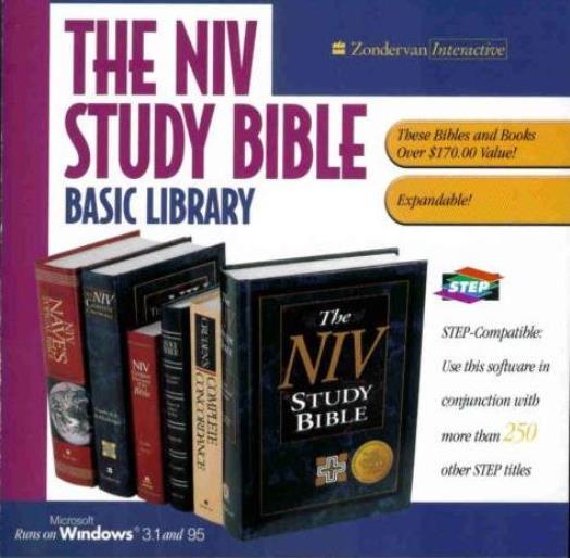 The NIV Study Bible: Basic Library w/ Manual PC CD religious research reference