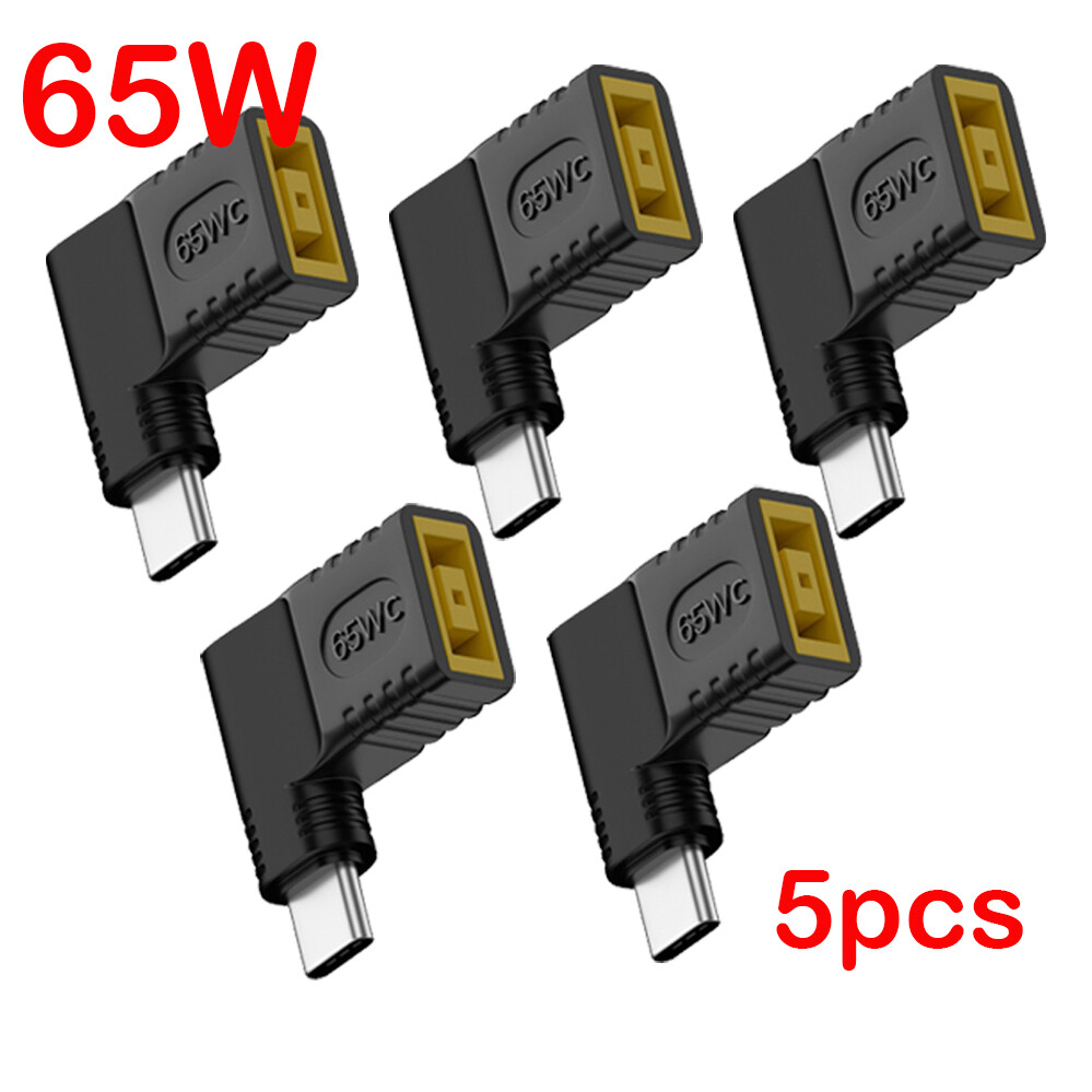 5PCS NEW Laptop Charger Converter USB Type C PD 65W Power Charging Cable Adapter
