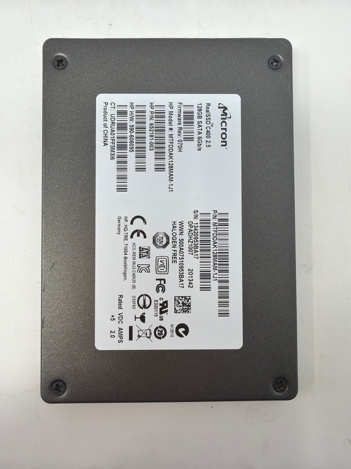 Micron MTFDDAK128MAM-1J1 128GB SATA Grade B
