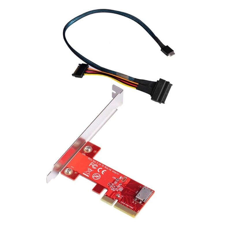 PCIe Adapter Card to Oculink SFF 8612 Converter for NVMe SSD Fast Connection