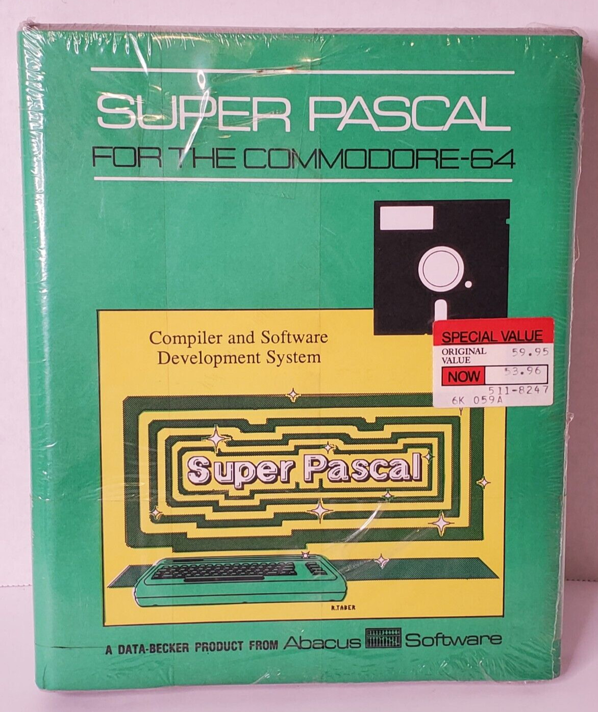Super Pascal for the Commodore 64  by Abacus Software Vintage 80's - SEALED NOS