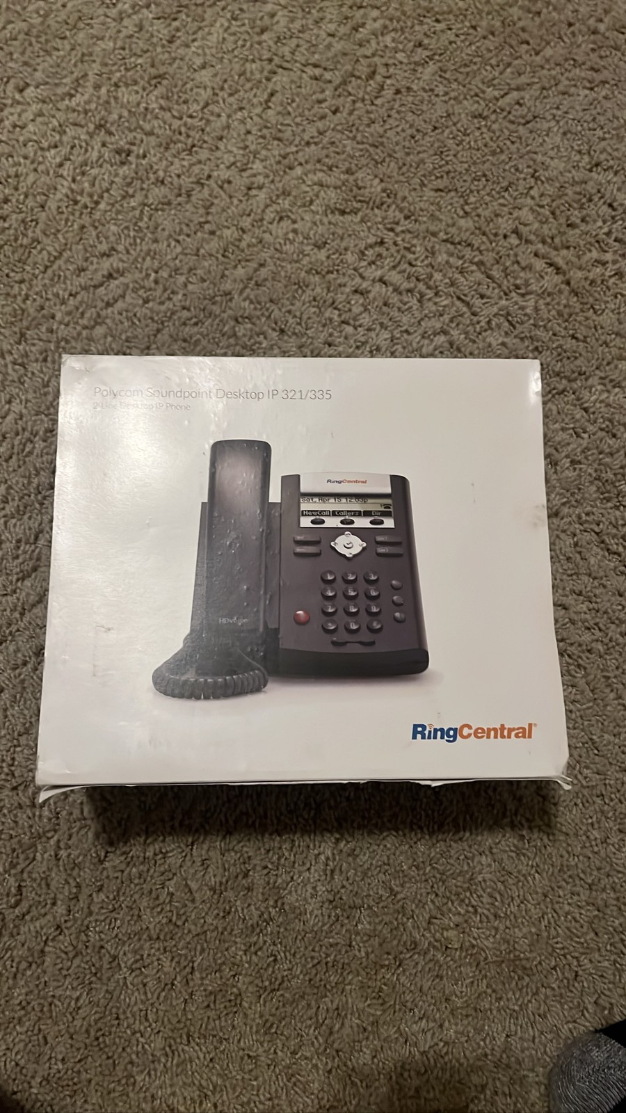 1B Polycom Soundpoint Desktop IP 321/335 2-Line VoIP Phone