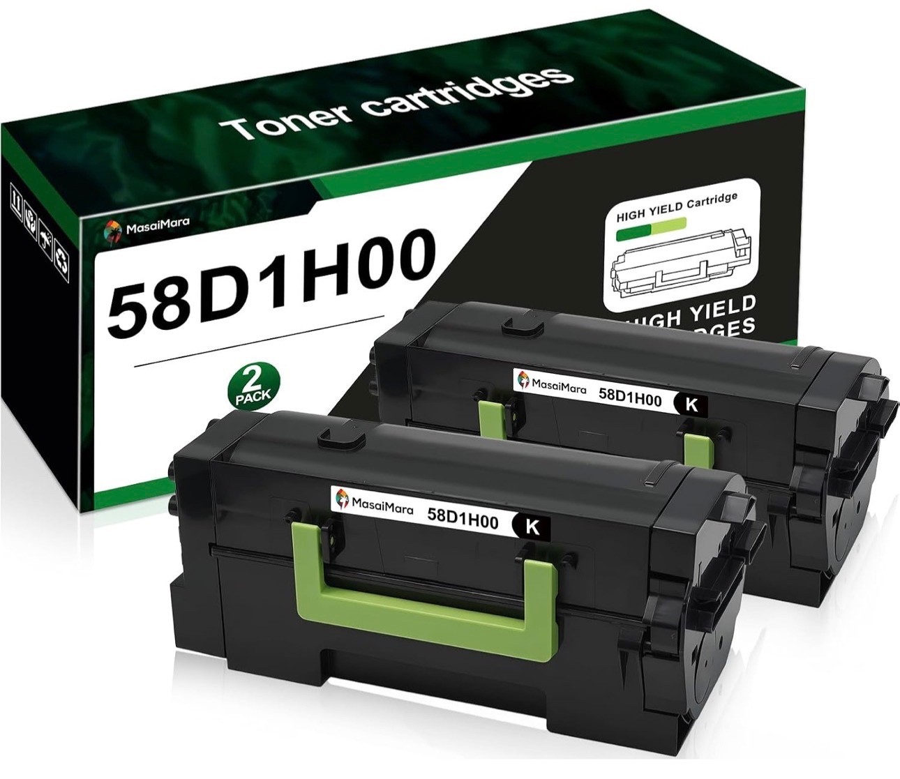 58D1H00 Toner Cartridge for Lexmark MS725dvn MS823dn MS823n MS825dn MS826de