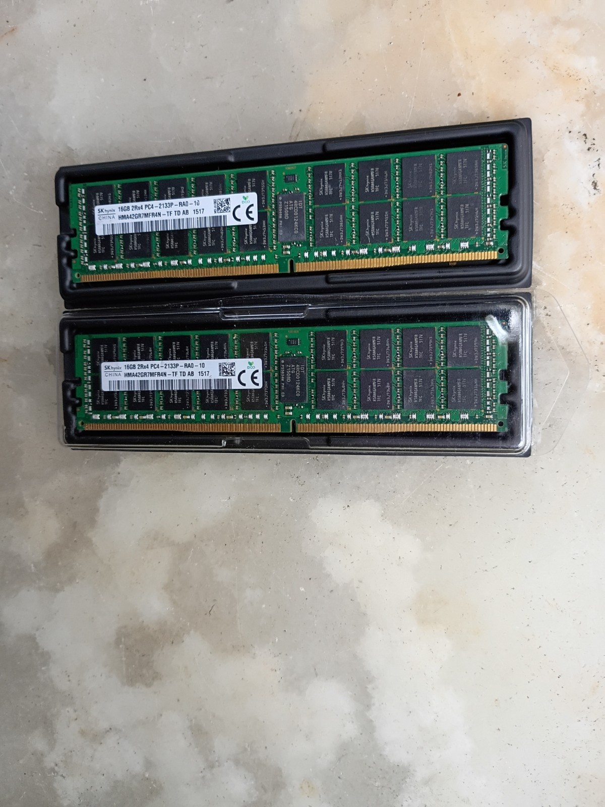 2x Hynix 16GB 2Rx4 PC4-2133P-RA0-10 HMA42GR7MFR4N-TF DDR4 RAM IBM 47J0253