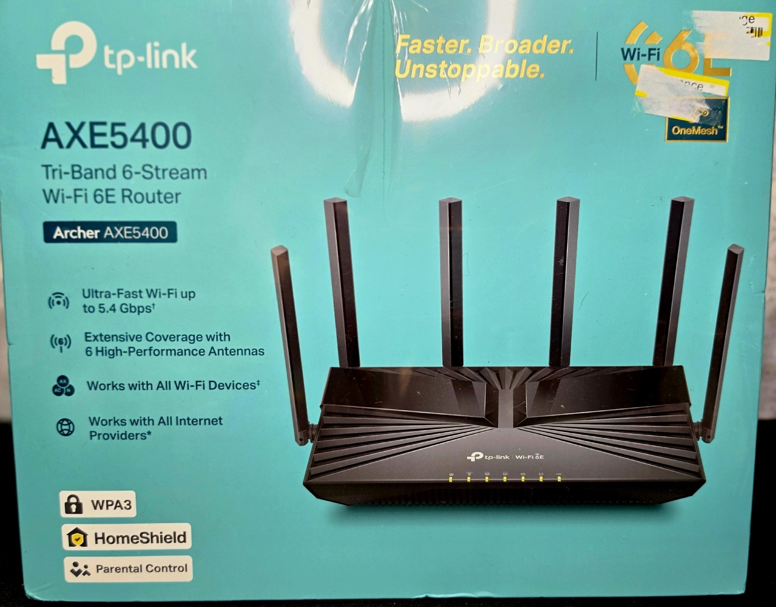 TP-Link Archer AXE5400 6 GHz Tri-Band 6-Stream Wi-Fi 6E Router NEW SEALED