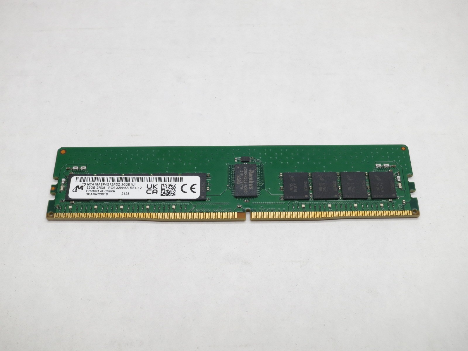 MTA18ASF4G72PDZ-3G2F1 MICRON 32GB DDR4 3200 RDIMM ECC REG PC4-25600 288-PIN RAM