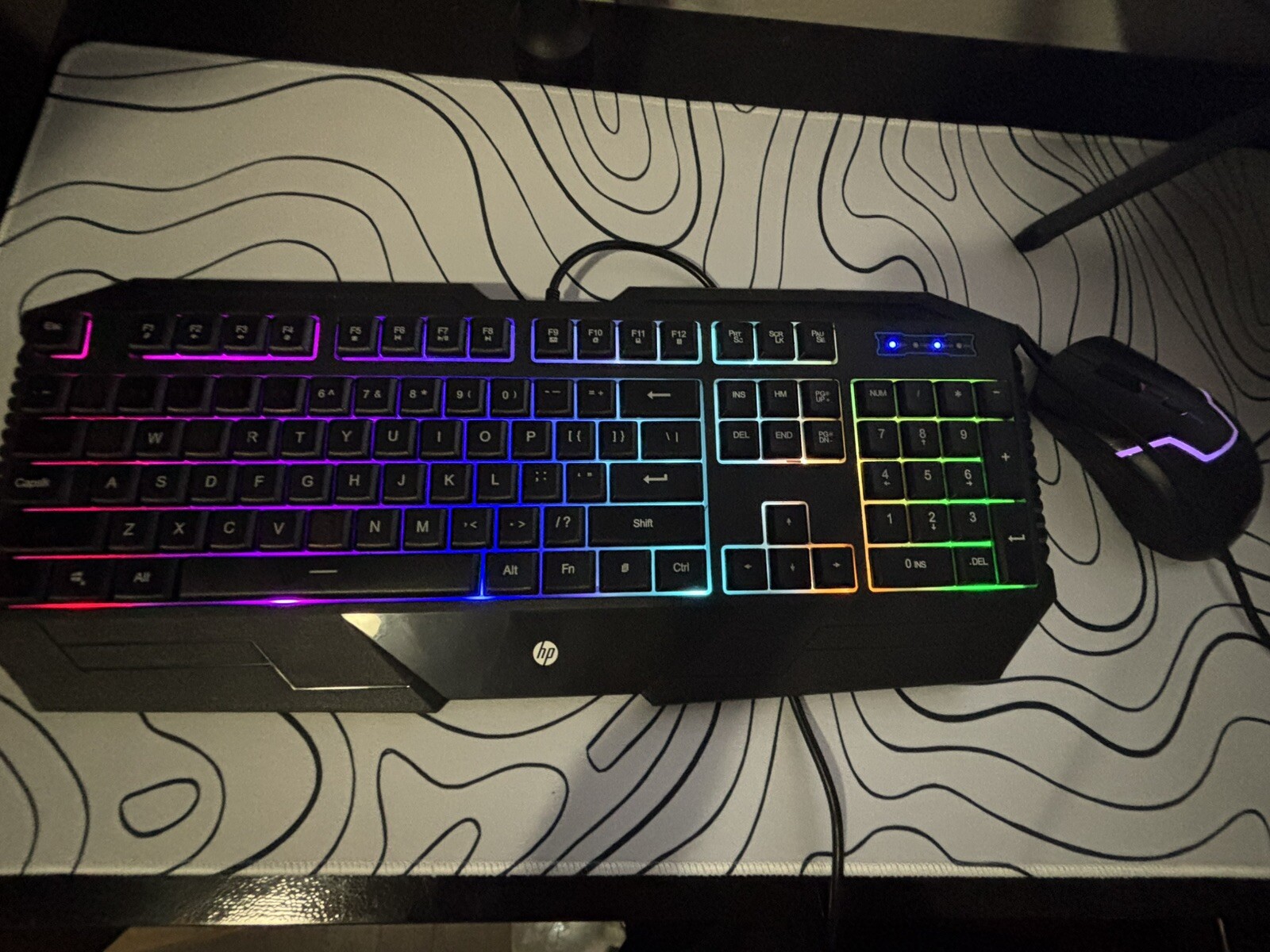 HP GK1100 Wired Gaming Keyboard   Mouse combo, LED backlit (SPANISH)