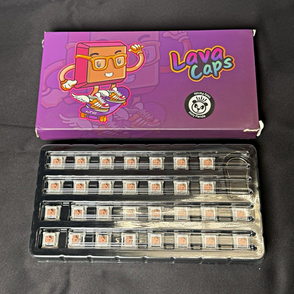 Lava Caps Holy Panda Tactile MX Mechanical Keyboard Switches 30pcs LTC-LAVA-HP01