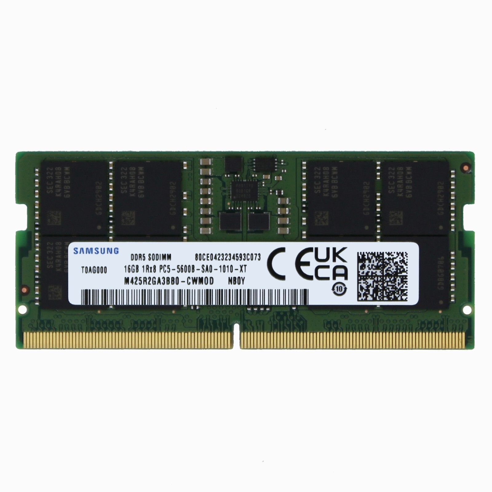Samsung 16GB (1x16GB) DDR5-5600 SODIMM Laptop Memory RAM 5600MHz