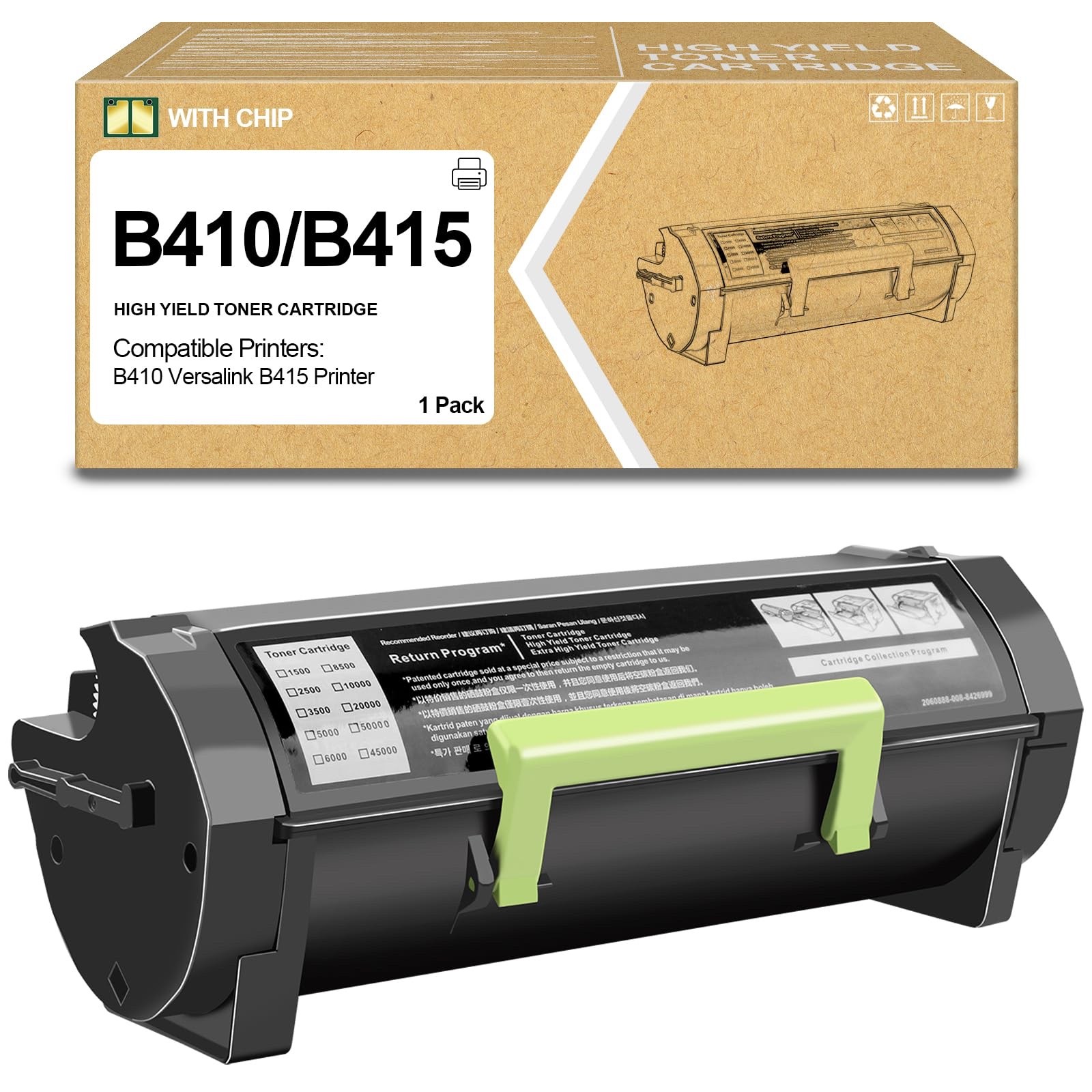 B410 B415 Black Toner Cartridge for Xerox VersaLink B415DN B415VDN Printer