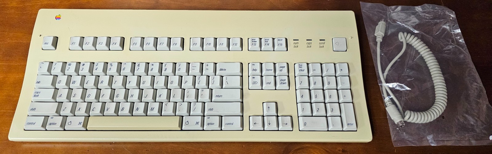 Vintage Apple Extended Keyboard II M3501 Alps Ivory switches tested/works great