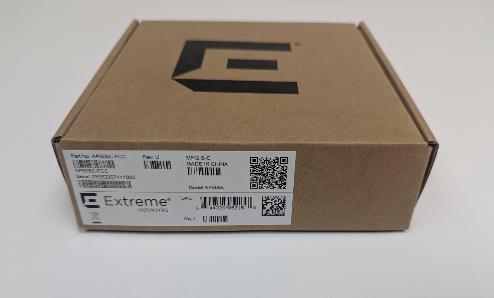 Extreme Networks AP305C Wireless Access Point AP305-1-FCC - New Open Box