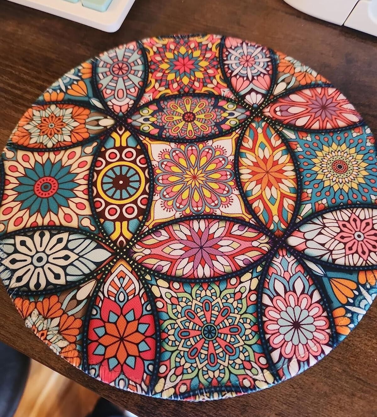 Mouse Pad Round Mandala Mouse Mat Cute Mouse Pad with Design Non-Slip NEW
