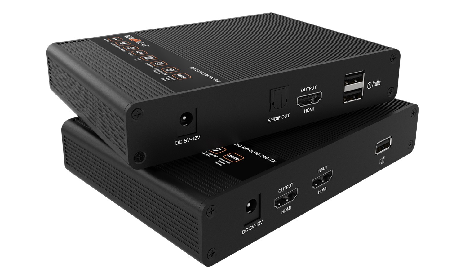 BZBGEAR 4K UHD HDMI/KVM Extender Over Cat5e/6 w/Zero Latency/HDR/ARC up to 230ft