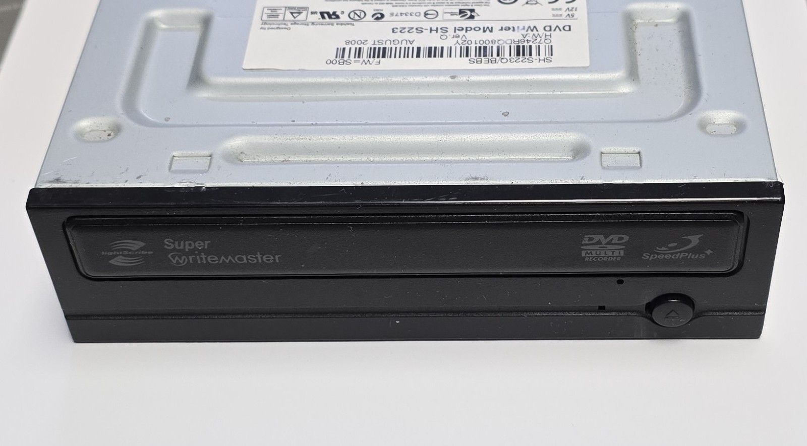 Samsung SH-S223 DVD Writer LightScribe Super Writemaster Used