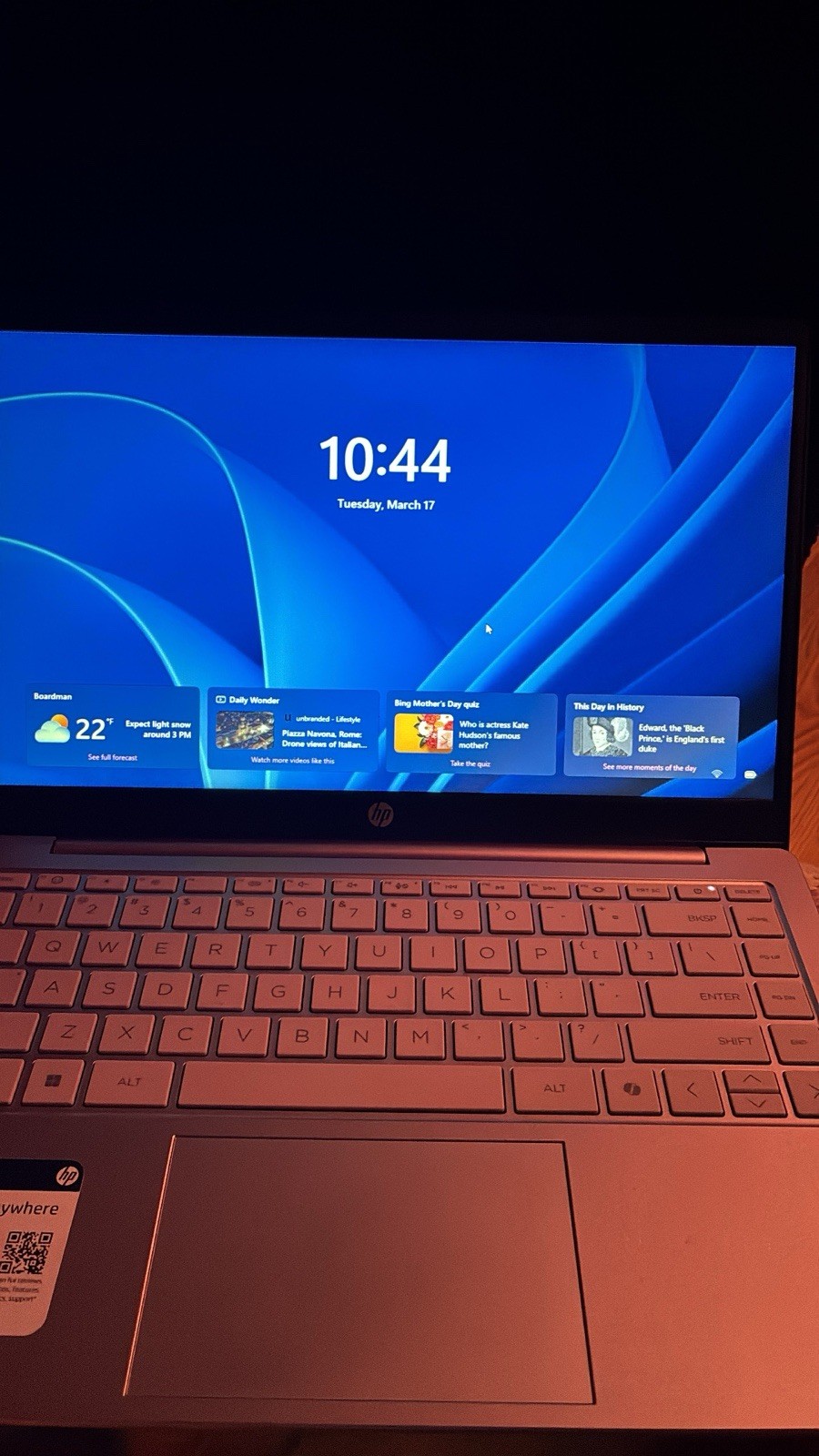 HP Silver Notebook Laptop Windows 11 1366 x 768 HD Display High Resolution