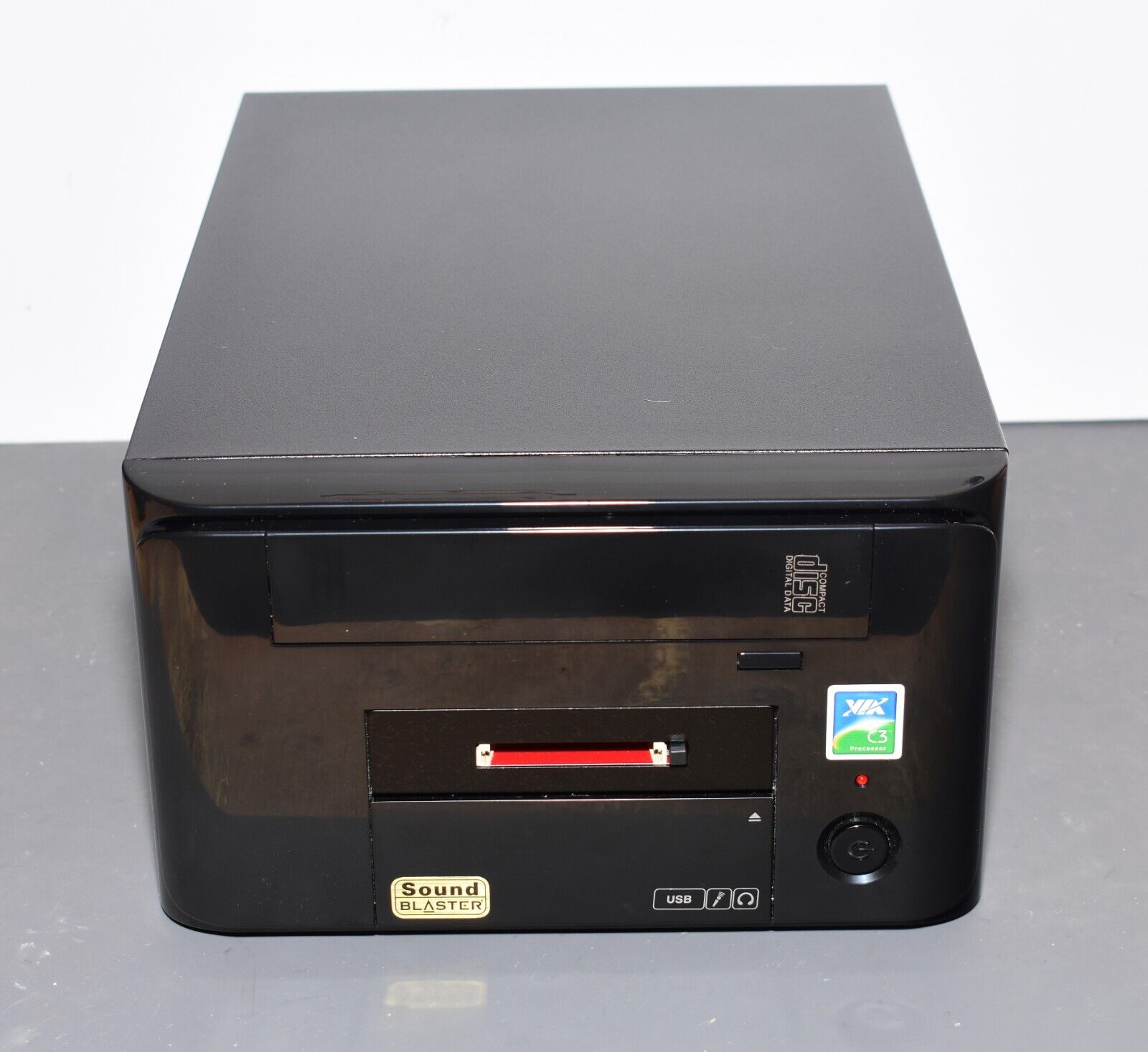 New Retro Windows 98 Mini ITX Computer PC / SSD / CD ROM / SoundBlaster / Floppy