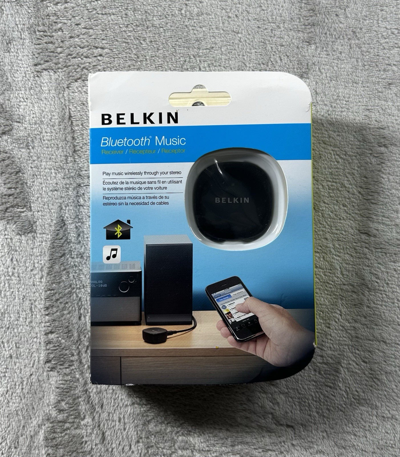 Belkin Bluetooth Music Receiver F8Z492 Wireless Audio Adapter New Sealed