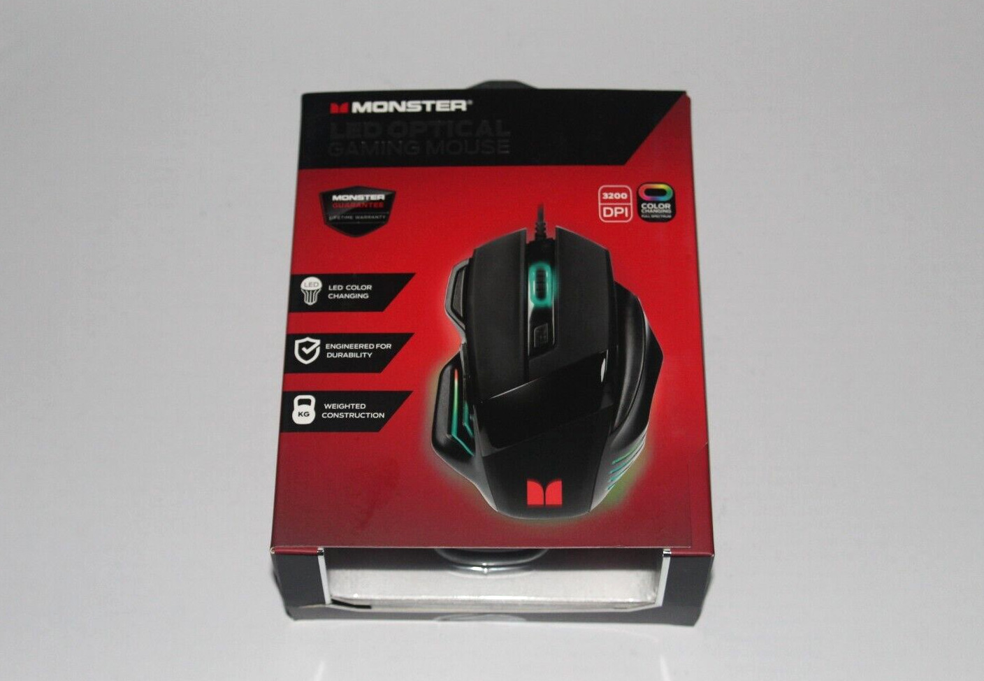 Monster Color Changing LED Optical Video Gaming Mouse